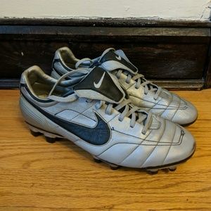 Nike Zoom Air Tiempo Legend 1 Soccer Cleats Silver